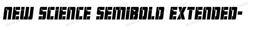 New Science SemiBold Extended字体转换